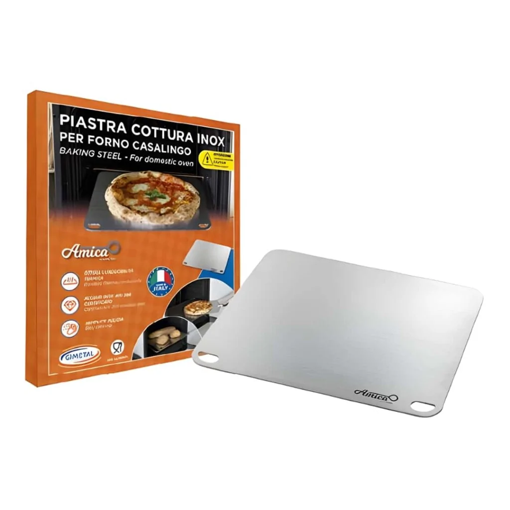 Piastra Pizza Forno a Casa Indoor Amica 40x35 cm GI.METAL