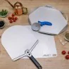 Kit Pala Pizza Amica 33 cm con Vassoio e Rotella GI.METAL