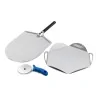 Kit Pala Pizza Amica 33 cm con Vassoio e Rotella GI.METAL
