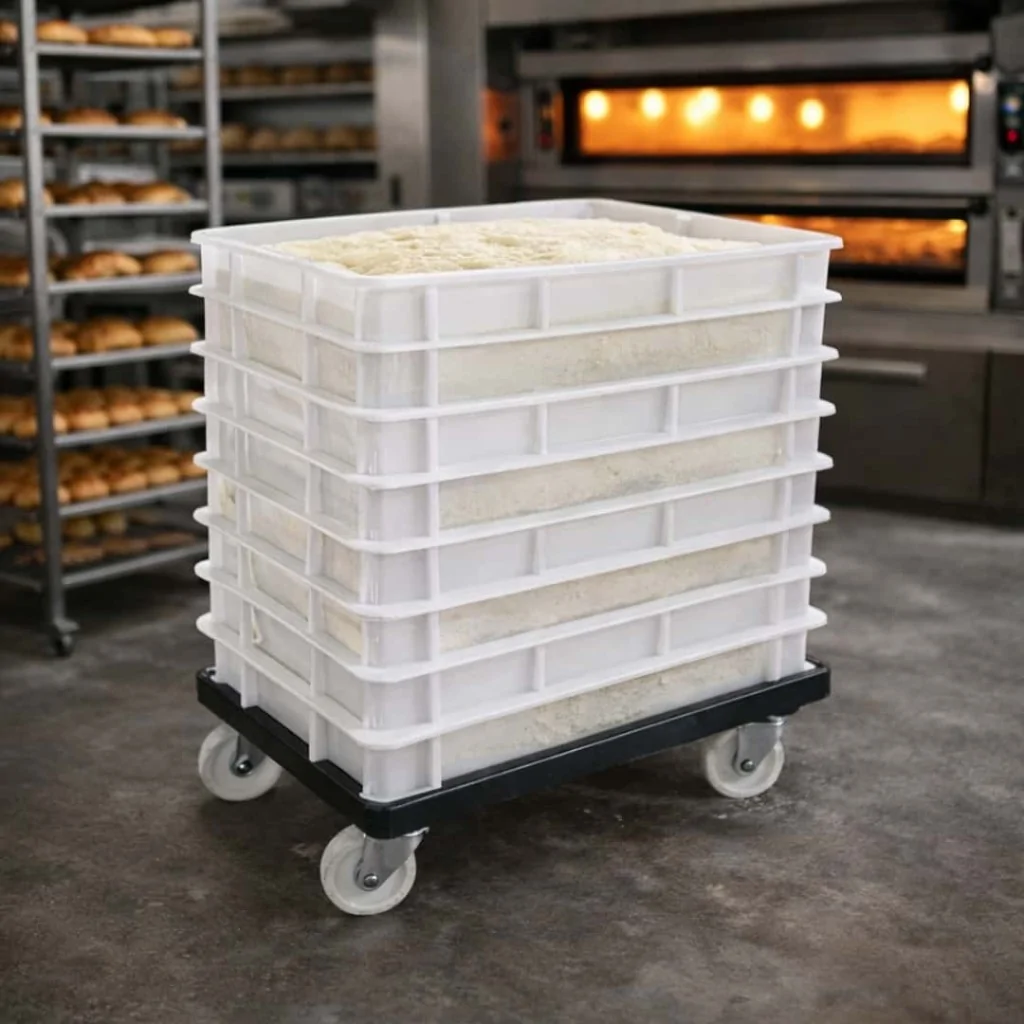 Carrello Grigliato con Ruote per Cassette Box Service GIGANPLAST