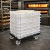 Carrello Grigliato con Ruote per Cassette Box Service GIGANPLAST