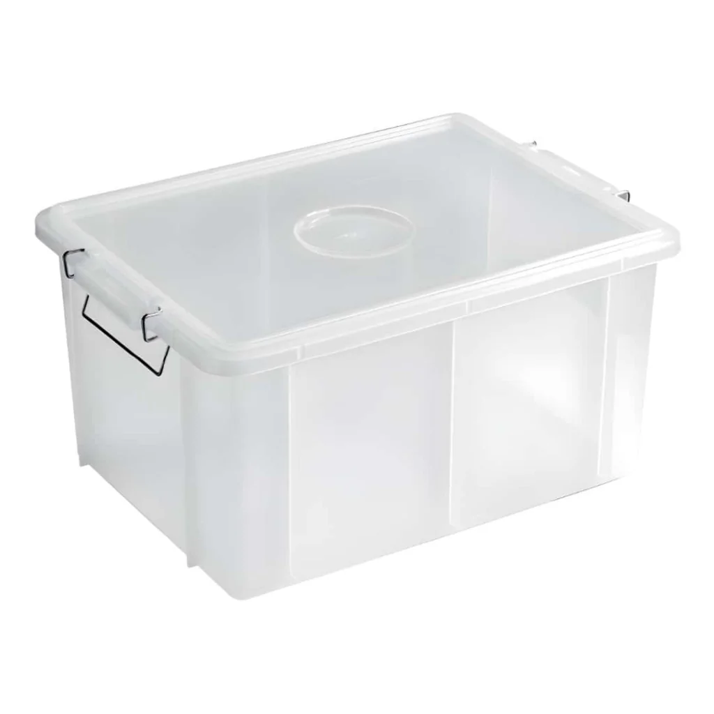 Cassetta Box Alimenti Trasparente 55x40x29 cm 50 lt GIGANPLAST