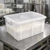 Cassetta Box Alimenti Trasparente 55x40x29 cm 50 lt GIGANPLAST
