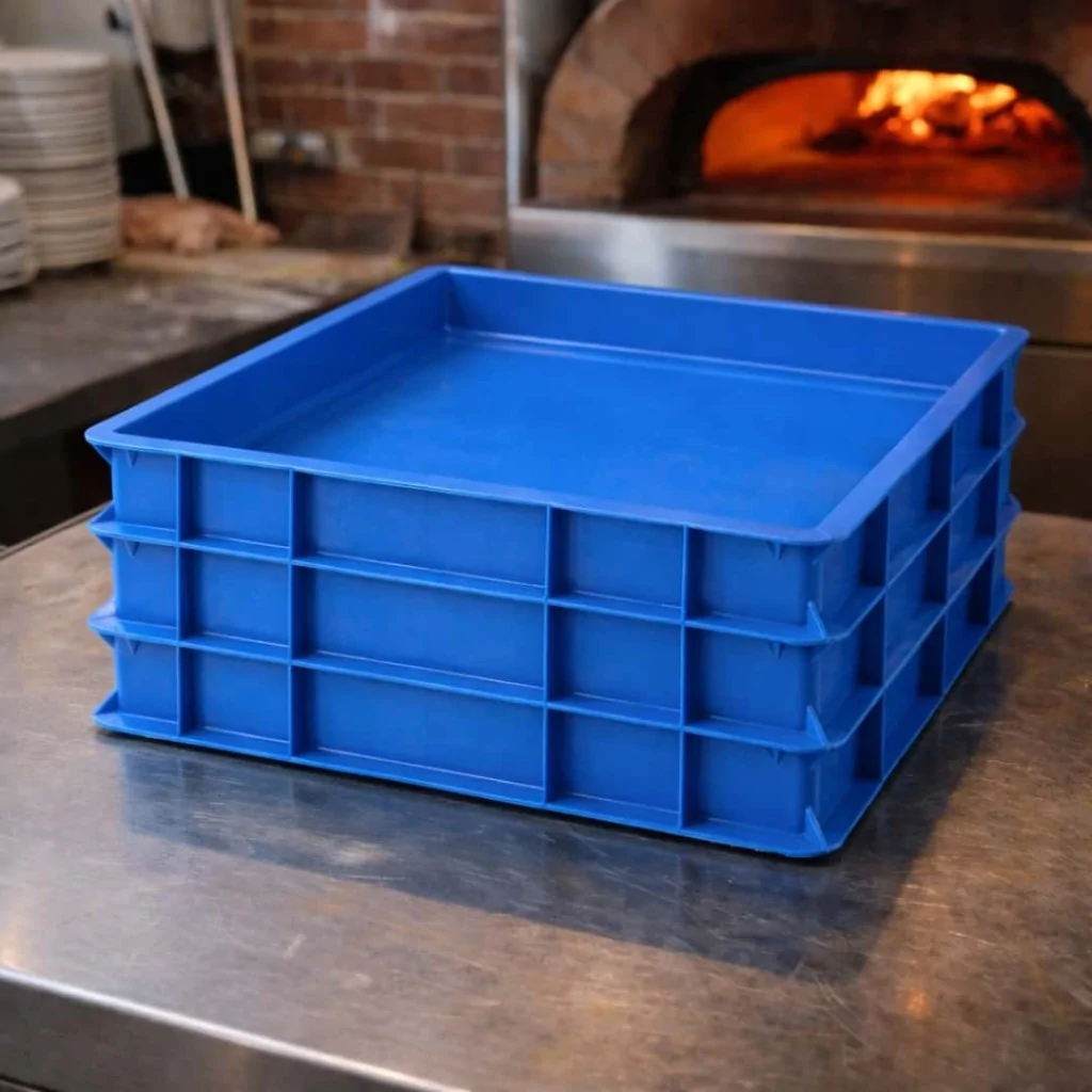 Cassetta Pizza Service Blu 60x40x10 cm PAVONI