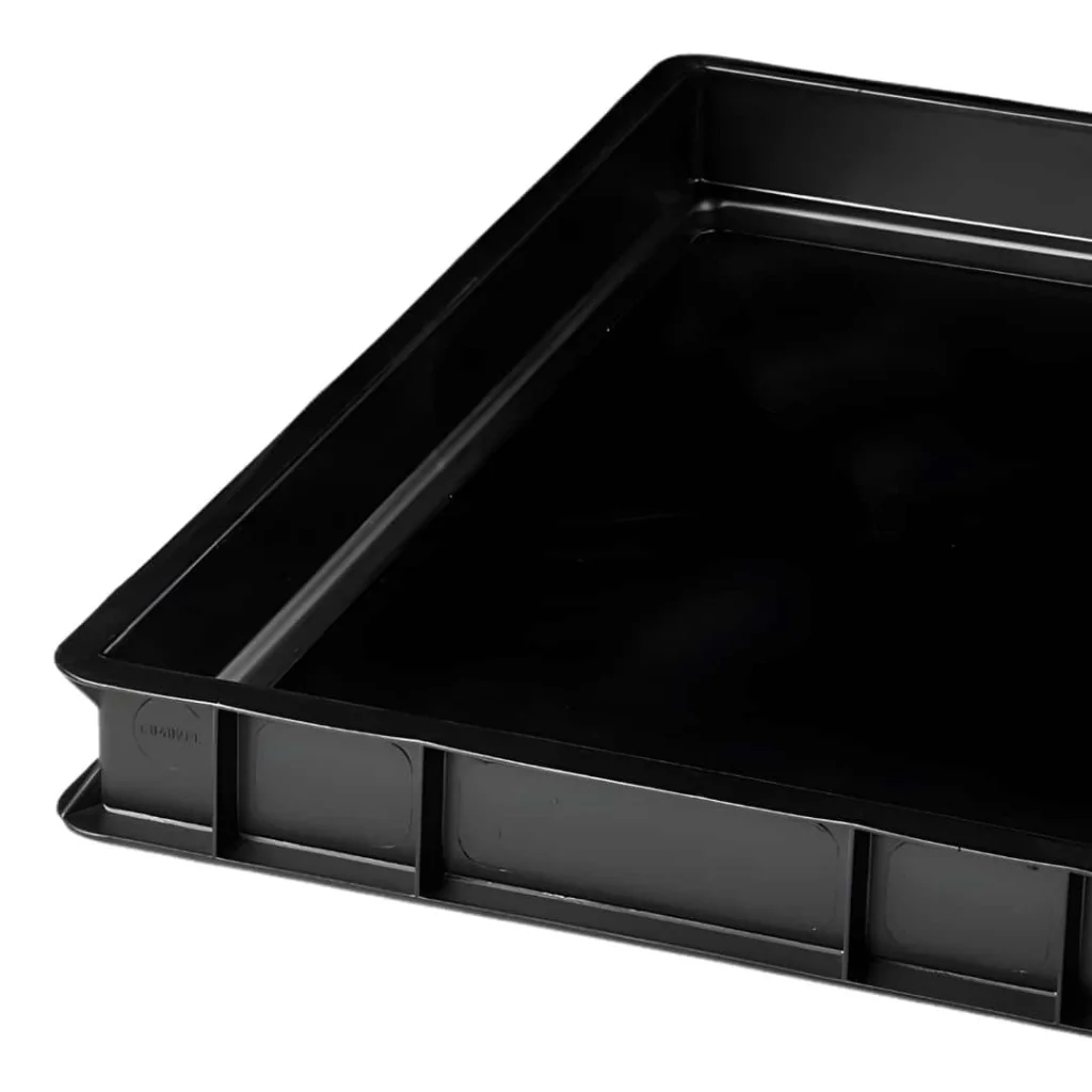 Cassetta Pizza Service Nera 60x40x10 cm PAVONI