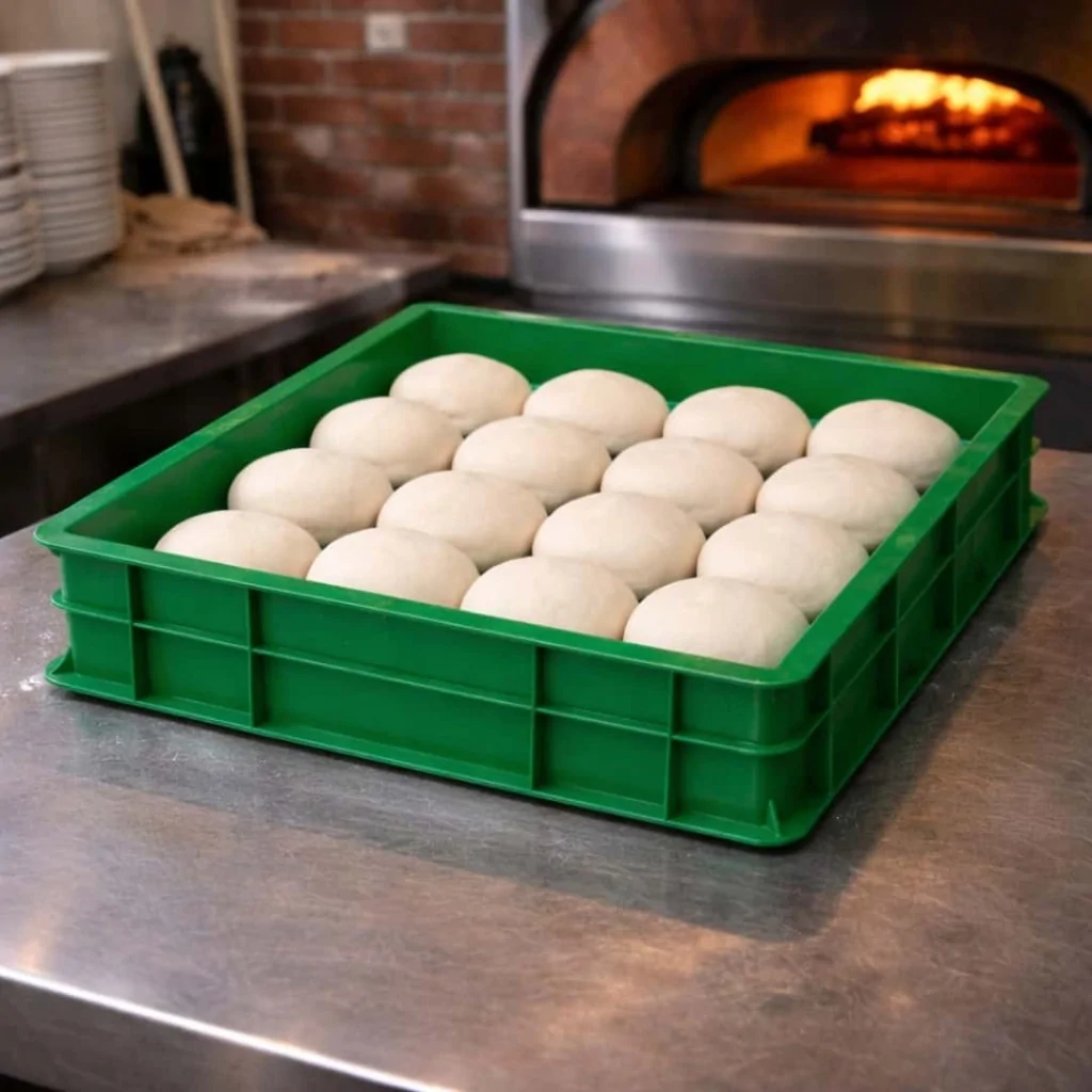 Cassetta Pizza Service Verde 60x40x7 cm PAVONI