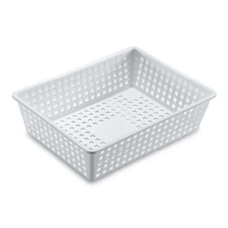 Cesta Alimenti Forata Bianca 40x30x10 cm GIGANPLAST