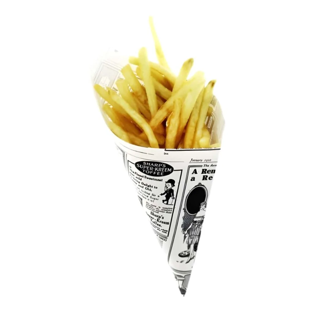 Cono Fritti Journal Bianco 42 cm 250 pz DT