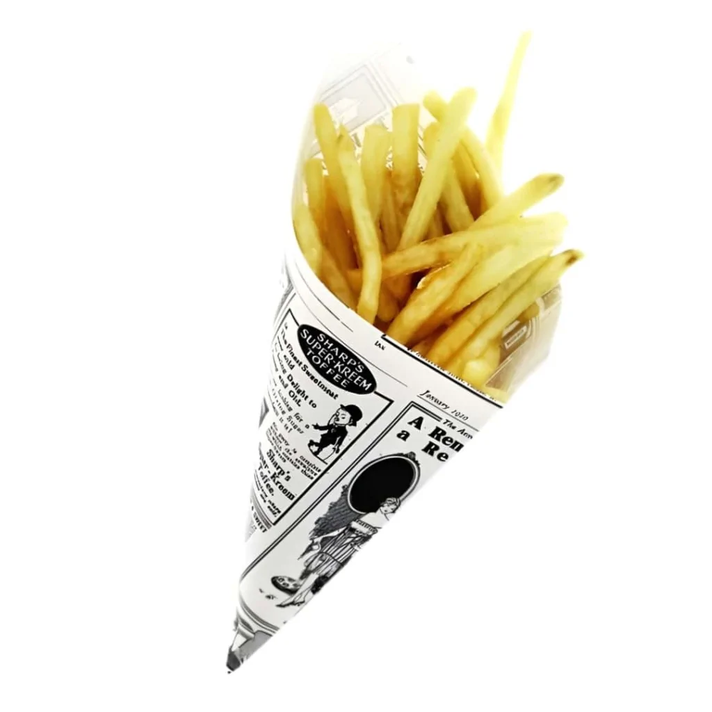 Cono Fritti Journal Bianco 42 cm 250 pz DT
