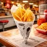 Cono Fritti Journal Bianco 42 cm 250 pz DT