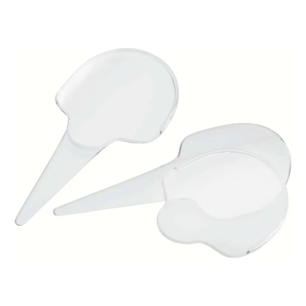 Segnagusto Gelato Trasparente H 19 cm 10 pz SAMBONET PADERNO
