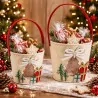 Set 2 Borsette Secchiello con Finestra Albero di Natale ART