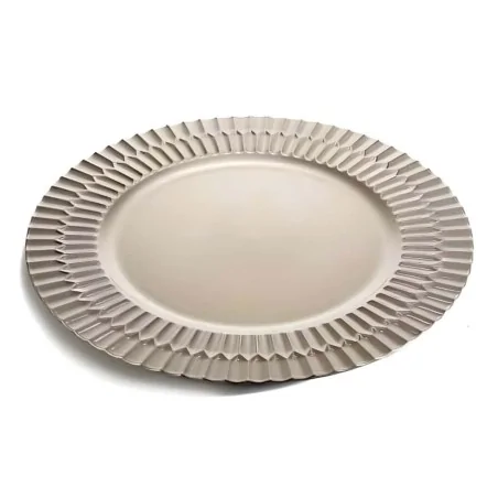 Sottopiatto Champagne con Decori ø 33 cm ART FROM ITALY
