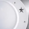 Sottopiatto Argento con Decoro Intaglio Stelle ART FROM ITALY