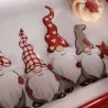 Piatto Rettangolare con Decoro Elfi Babbo Natale ART FROM ITALY
