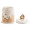 Barattolo Ceramica Paesaggio Rilievo e Biscotti ART FROM ITALY
