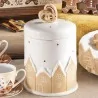 Barattolo Ceramica Paesaggio Rilievo e Biscotti ART FROM ITALY