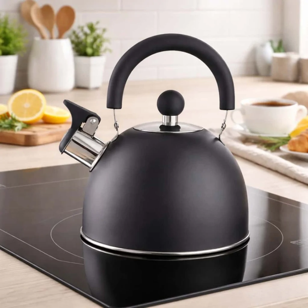 Bollitore Fischio Nero Satinato Induzione 1,5 lt EVA COLLECTION