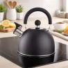 Bollitore Fischio Nero Satinato Induzione 1,5 lt EVA COLLECTION