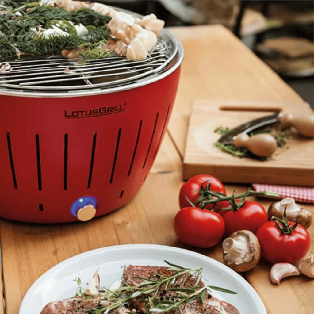 Barbecue Lotus Grill Esterno Portatile Rosso LOTUS GRILL