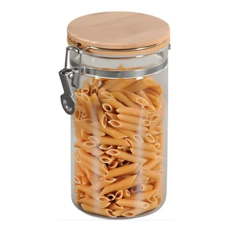 Barattolo in Vetro con Coperchio Bamboo 10x19 cm KESPER