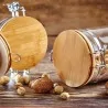 Barattolo in Vetro con Coperchio Bamboo 10x19 cm KESPER