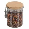 Barattolo in Vetro con Coperchio Bamboo 10x13 cm KESPER