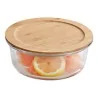 Barattolo in Vetro con Coperchio Bamboo 17x7 cm KESPER