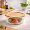 Contenitore in Vetro con Coperchio Bamboo 13x5,7 cm KESPER