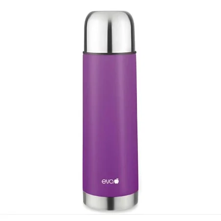 Bottiglia Isolante Viola Lucido Acciaio Inox 0,75 lt EVA