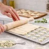 Stampo Ravioli Quadrato 24 pz con Mattarello 32x12 cm CALDER