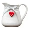 Brocca Lattiera Sonja con Nastro Cuore 14 cm EVA COLLECTION