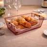 Cesta Rossa Pane Frutta Centrotavola 35x25 cm VERSA