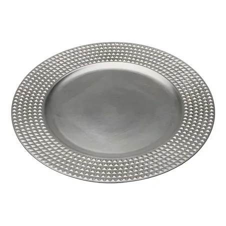 Sottopiatto Argento con Decori Natale in Rilievo VERSA