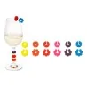 Anelli Segna Calice Colorati Silicone 2 cm 12pz EVA COLLECTION