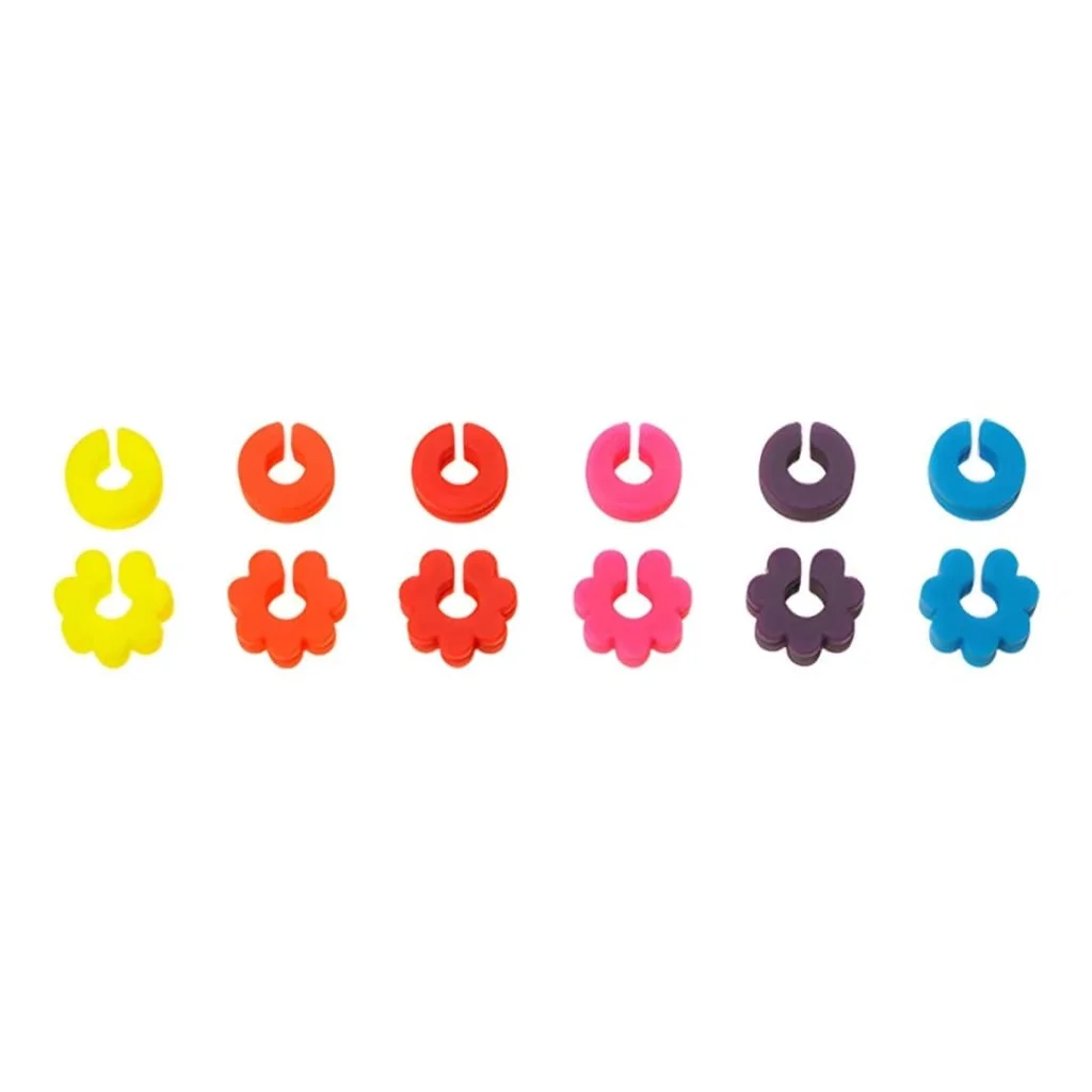 Anelli Segna Calice Colorati Silicone 2 cm 12pz EVA COLLECTION