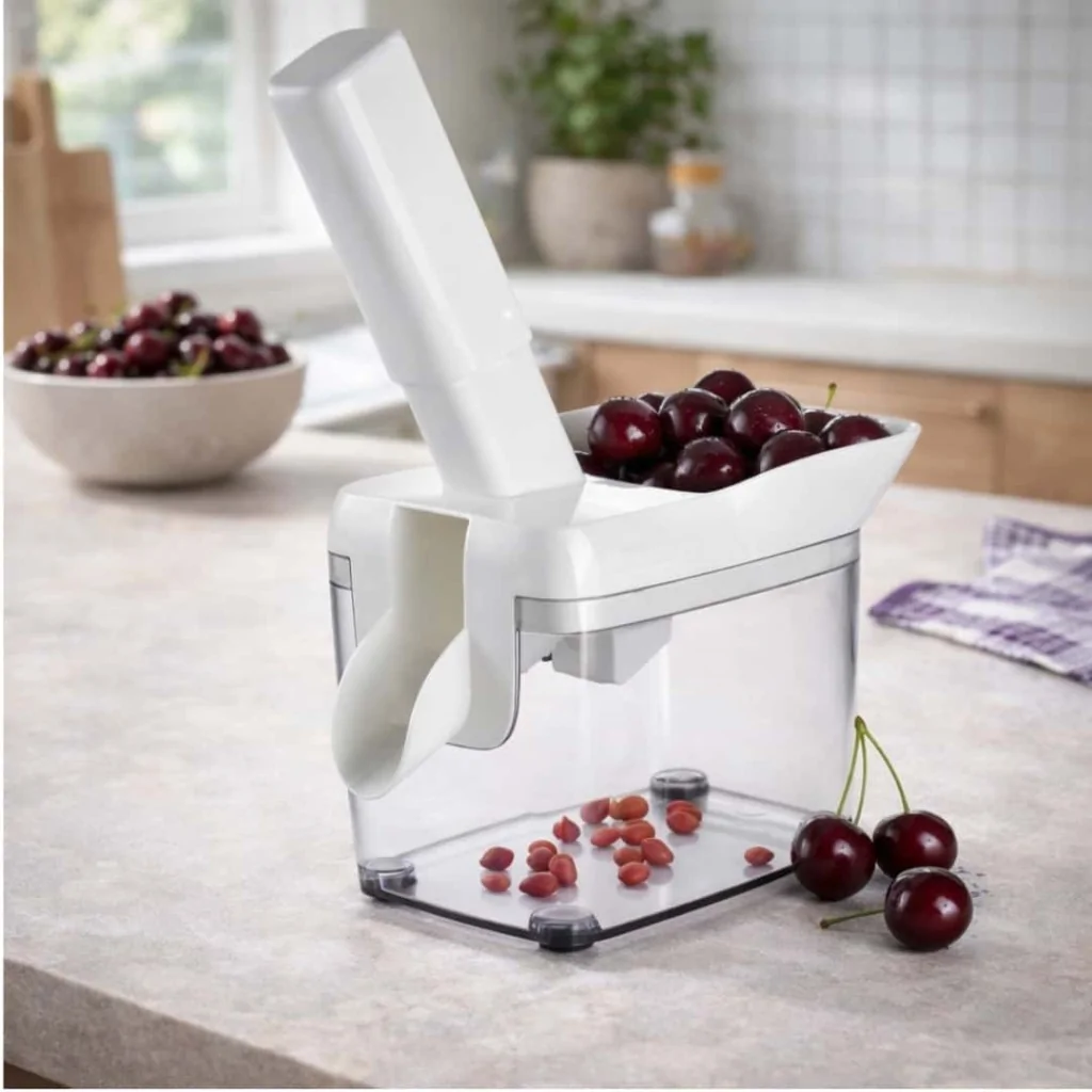 Snocciolatore Ciliegie Bianco con Contenitore WESTMARK