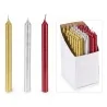 Candela Stelo Colorata Metallizzata ART FROM ITALY