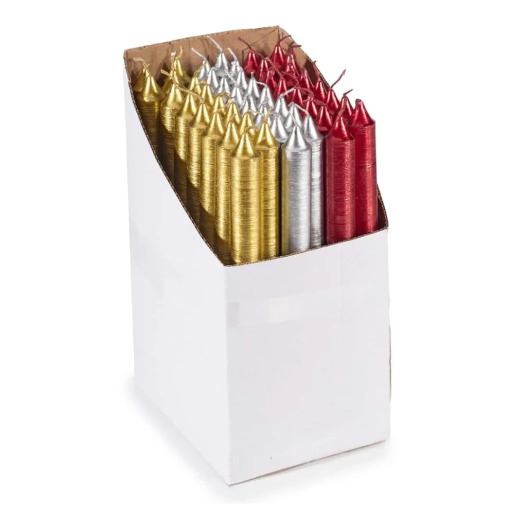 Candela Stelo Colorata Metallizzata ART FROM ITALY