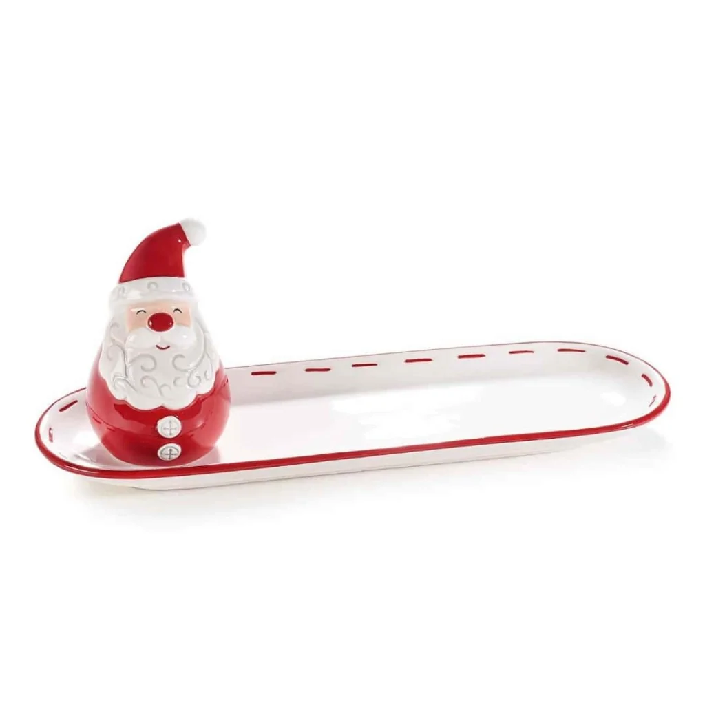 Set Vassoio Aperitivo Babbo Natale con Porta Stuzzicadenti ART