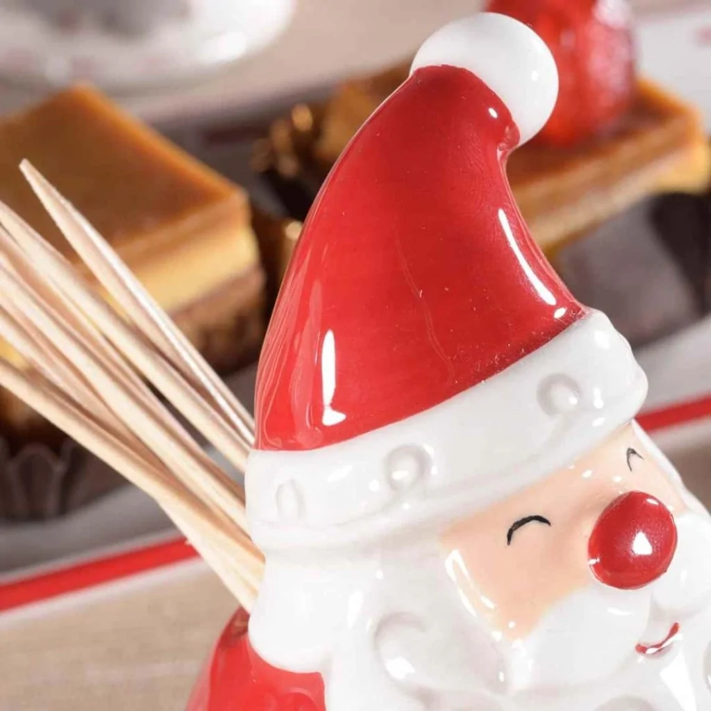 Set Vassoio Aperitivo Babbo Natale con Porta Stuzzicadenti ART
