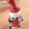 Pupazzo di Neve Decorativo con Cappello ART FROM ITALY