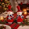 Pupazzo di Neve Decorativo con Cappello ART FROM ITALY