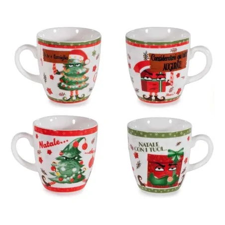 Tazzine Caffè Natalizie Frasi Divertenti 70 ml 2pz ART FROM