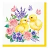 Tovaglioli Pulcino e Fiori Pasqua 33x33 cm 20pz PAW