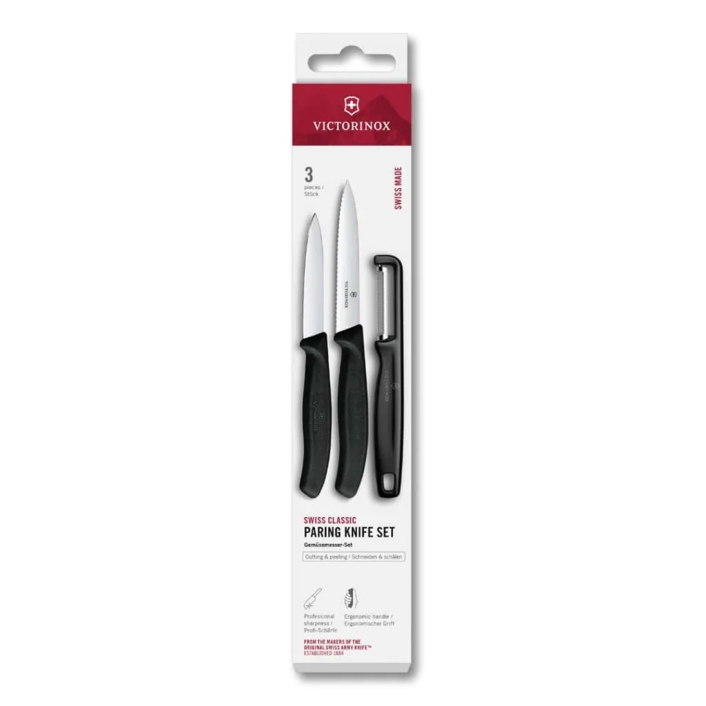 Set Spelucchini con Pelaverdure Nero Swiss Classic VICTORINOX