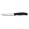 Coltello Pizza Bistecca Ondulato Manico Nero 11 cm VICTORINOX