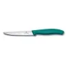 Coltello Pizza Bistecca Ondulato Manico Verde 11 cm VICTORINOX