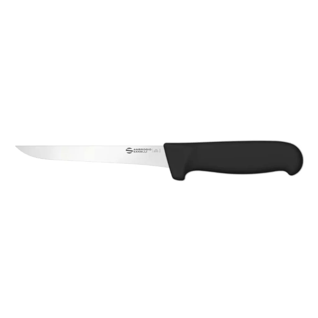 Coltello Disosso Carne Supra Nero 18 cm AMBROGIO SANELLI