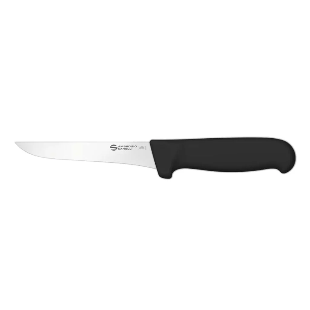 Coltello Disosso Carne Supra Nero 14 cm AMBROGIO SANELLI